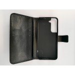 Samsung Galaxy S22 5G Black Leather Wallet Case Stand Flip Book Cover Slim
